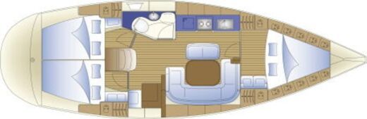 Sailboat Bavaria 37 Cruiser Planimetria della barca