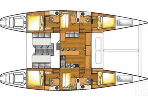 Catamaran Lagoon Lagoon 570 Boat design plan