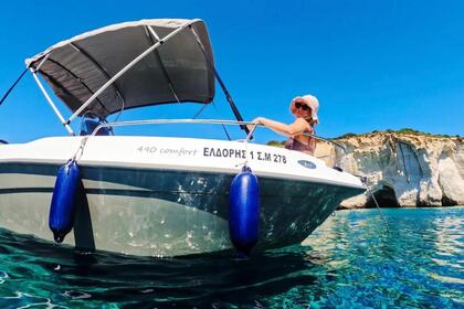 Rental Motorboat Nireus Nireus 490 Comfort Gray Port of Milos, Milos