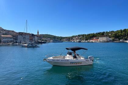 Rental Motorboat Bluline 19 Milna