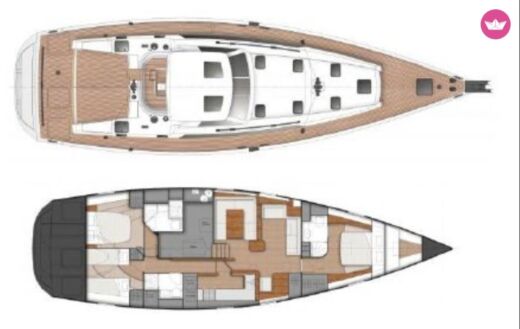 Sailboat Chantiers AMEL France CHANTIERS AMEL 64 Boat design plan