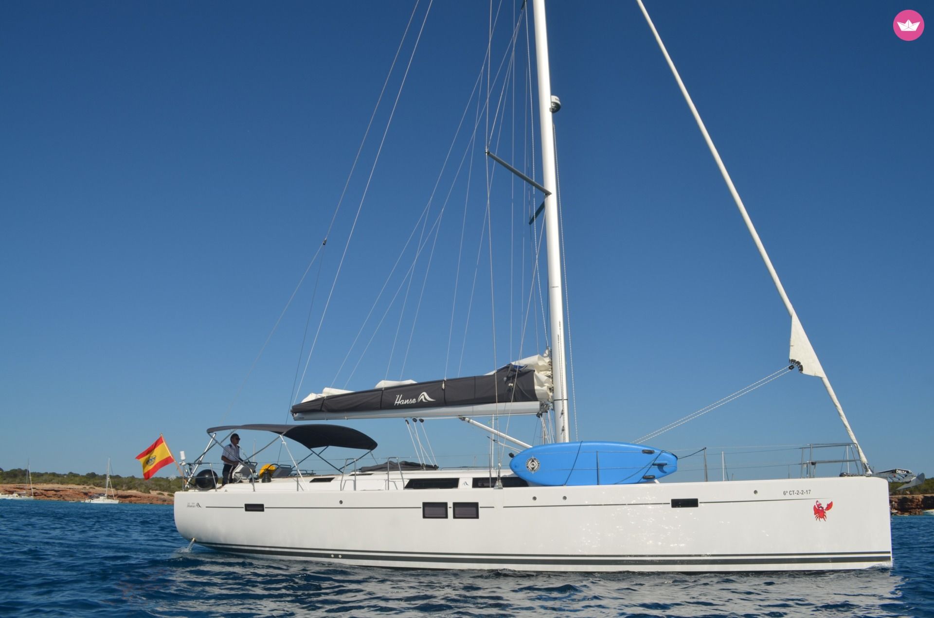 Charter sailboat in Ibiza  