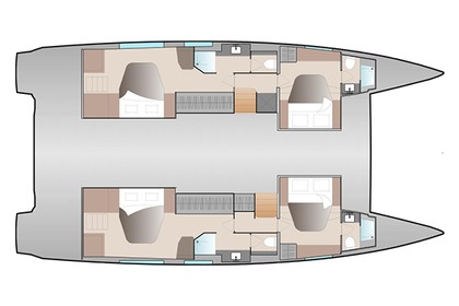 Rental Catamaran  Aura 51 Seget Donji