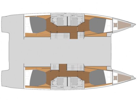 Catamaran  Fountaine Pajot Astréa 42 boat plan