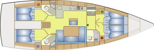 Sailboat Bavaria 46 Cruiser Boat design plan