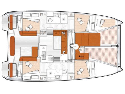 Catamaran EXCESS 11 Plano del barco