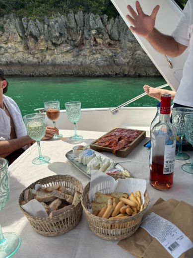 Tróia Peninsula Motorboat Jeanneau Leader 8 alt tag text