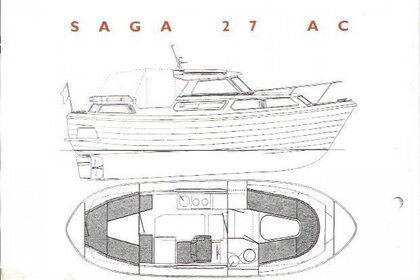 Saga 27 AC varen in Friesland