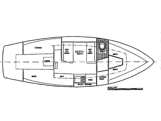 Sailboat Westerly Centaur Plan du bateau