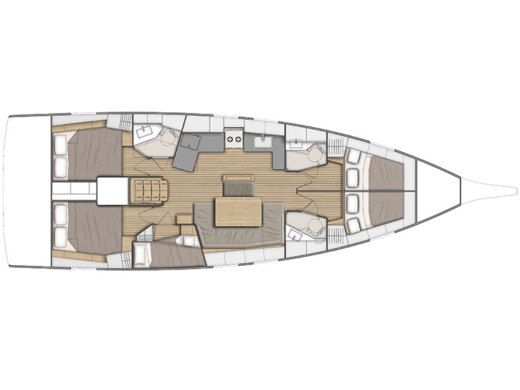 Sailboat BAVARIA 47 CRUISER Boat design plan