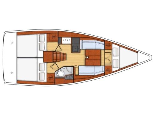 Sailboat  Oceanis 35.1 boat plan