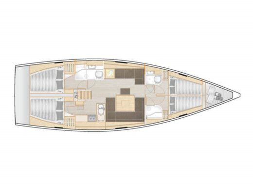 Sailboat  Hanse 458 Boat design plan