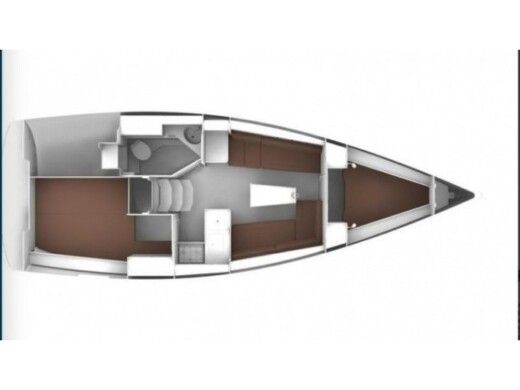 Sailboat BAVARIA 34 CRUISER Boat layout