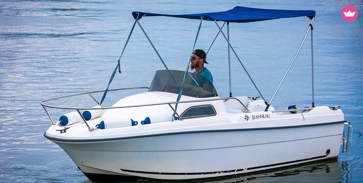 Bateau sans permis  Jeanneau Navy Blue 5 places Standard 6cv 2