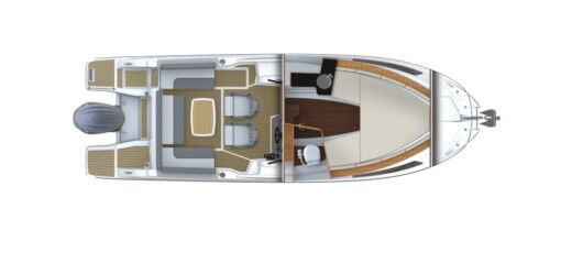 Motorboat Jeanneau Cap Camarat 7.5 WA boat plan