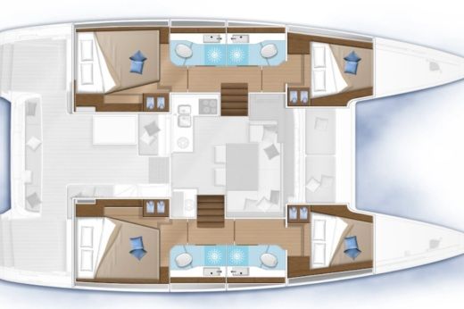 Catamaran  Lagoon 40 Plano del barco