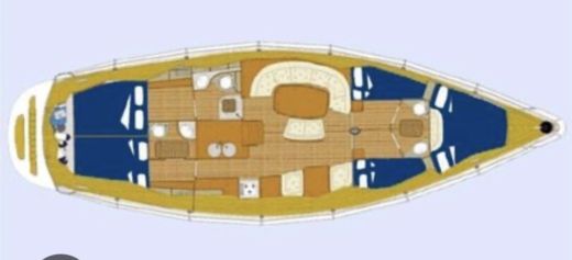 Sailboat Comar Comet 50 Planimetria della barca