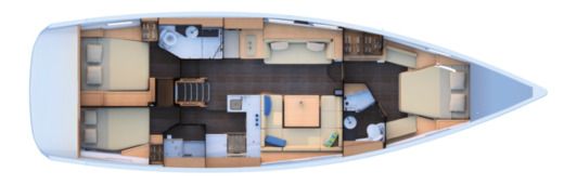 Sailboat Jeanneau Yachts 51 Boat layout