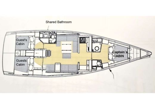 Sailboat Dufour 500 GL boat plan