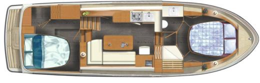 Motorboat Linssen 35 SL ac Boat layout