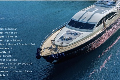 Hyra båt Motorbåt Technomarine Velvet 35 Istanbul
