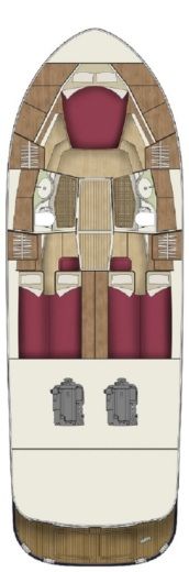 Motorboat Adriana 44 BT boat plan