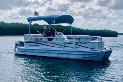 Rental Motorboat Sweetwater 20' Pontoon boat Daytona Beach