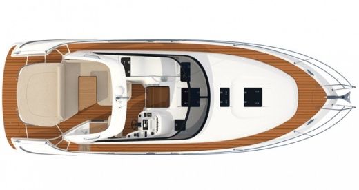 Motorboat Bavaria Odessey 37 Σχέδιο κάτοψης σκάφους