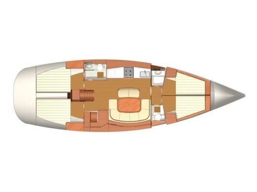 Sailboat DUFOUR 455 GL Boat layout