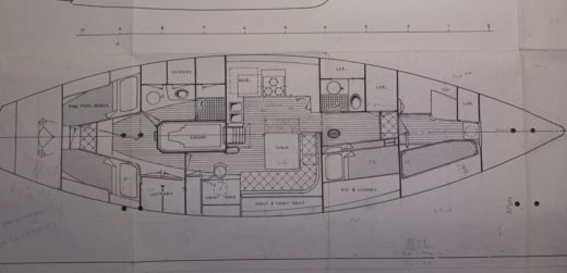 Sailboat Sparkman & Stephens One off 50 aluminium boat plan