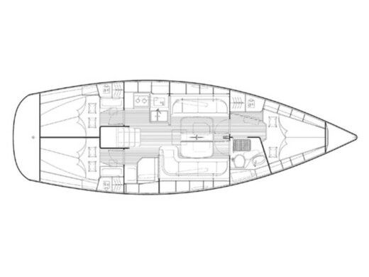 Sailboat BAVARIA 38 CRUISER boat plan