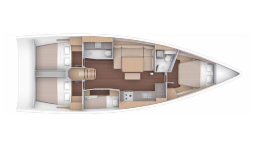 Sailboat Dufour Dufour 430 Grand Large Boat design plan