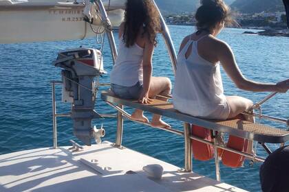 A CLASSIC JEANEAU 41 FEET SAILING BOAT IN GREECE