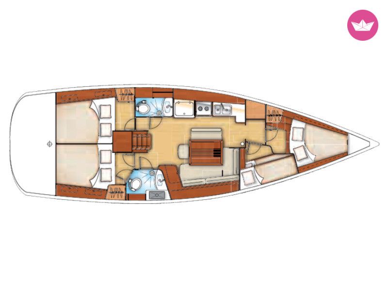 Voilier BENETEAU OCEANIS 43 13.1m 7