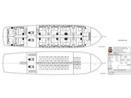 Sailboat  Gulet Boat layout