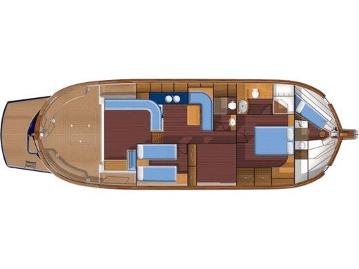 Motorboat Menorquin 180 Fly Boat layout