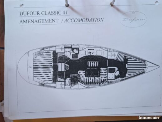 Sailboat Dufour Dufour 41 Classic boat plan