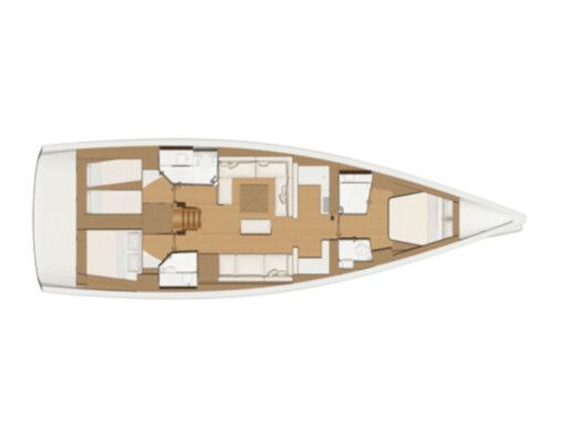 Sailboat DUFOUR 520 GL Boat layout