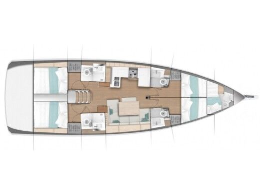 Sailboat Jeanneau Sun Odyssey 490 boat plan