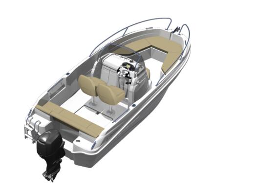 Motorboat Jeanneau Cap Camarat 5.5 Cc Plano del barco