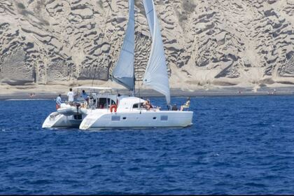 Charter Catamaran Happy Day Lagoon 380 PRIVATE DAILY CRUISES Santorini