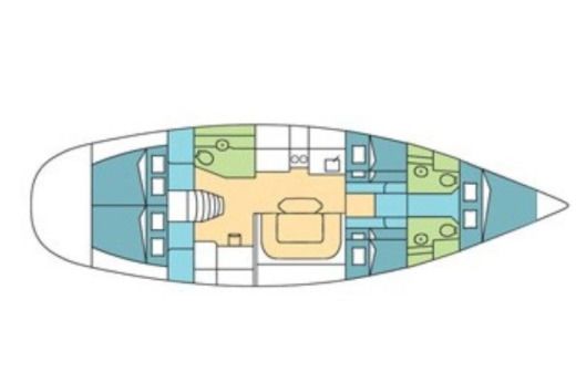 Sailboat Poncin Harmony 52 boat plan