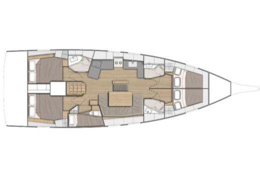 Sailboat BENETEAU OCEANIS 46.1 boat plan