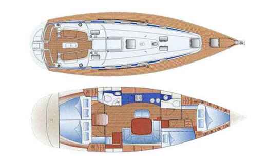 Sailboat Bavaria 44 Boat design plan