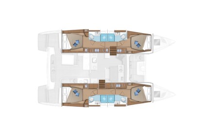 Hire Catamaran  Lagoon 46 Marigot