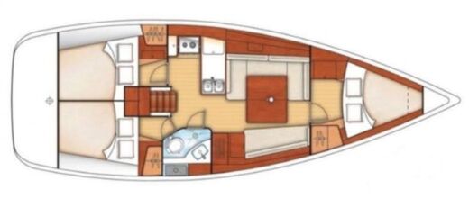 Sailboat Beneteau OCEANIS 37 boat plan