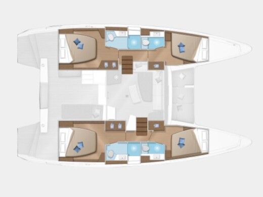 Catamaran LAGOON 42 Boat layout