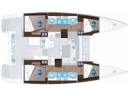 Catamaran Lagoon 40 Boat design plan