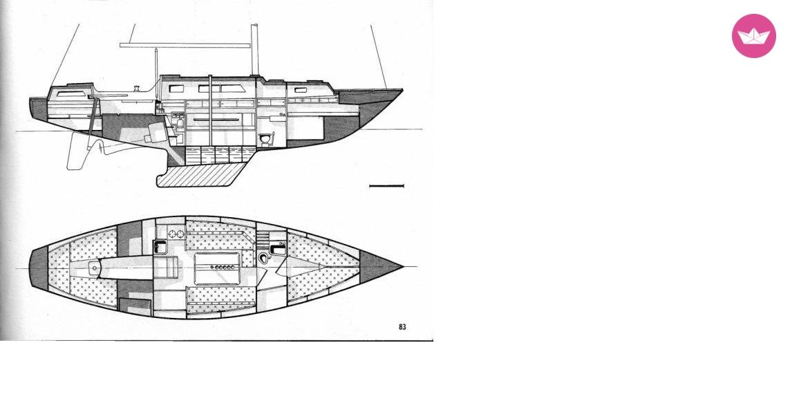 Sailboat Amel 11 Mètres  