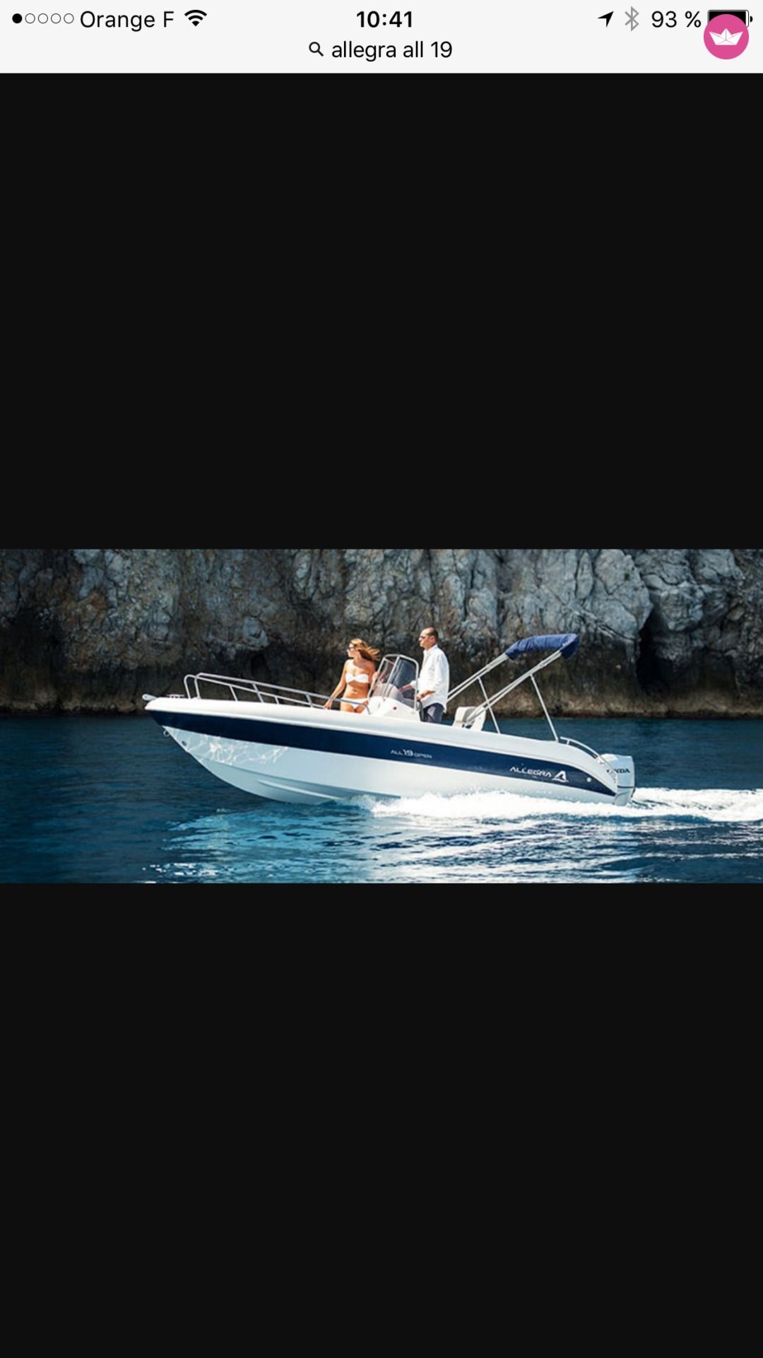 Bateau à moteur Allegra All 19 open 100cv 2